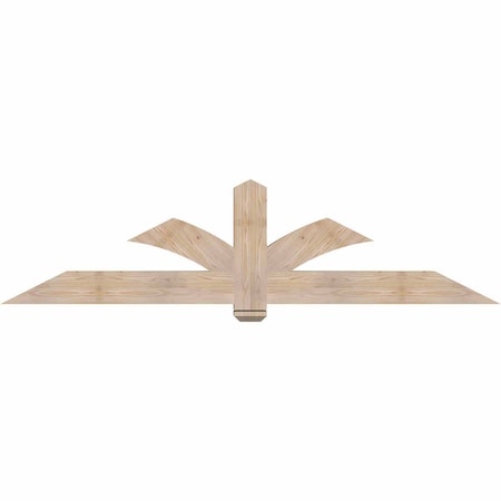 Ekena Millwork Redmond Smooth Timber Gable Bracket, Douglas Fir, 84"W x 21"H x 5 1/2"D x 5 1/2"F, 6/12 Pitch GBW084X21X0606RED00SDF